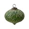 Antiqued Green Diamond Glass Ornament 5 In for Christmas Tree Dark Green Decorative Holiday Decor
